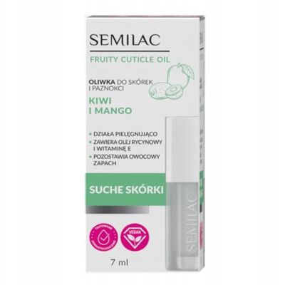 Semilac Olio per unghie Kiwi Mango, 7 ml