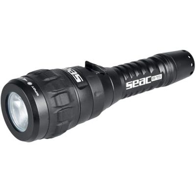 SEAC R15, Linterna de Buceo led 900 lùmenes, Recargable USB, a Plena Potencia 1 Hora y 15 Minutos