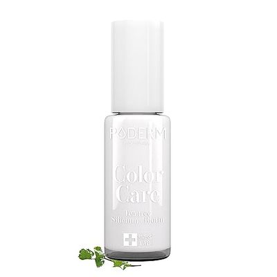 PODERM Swiss-Made Antifungal Nail Polish – White | Breathable Treatment with Tea Tree, Silicon & Biotin | Strengthens, Repairs & Conceals Yellow, Brittle & Damaged Nails | Podiatrist-Developed
