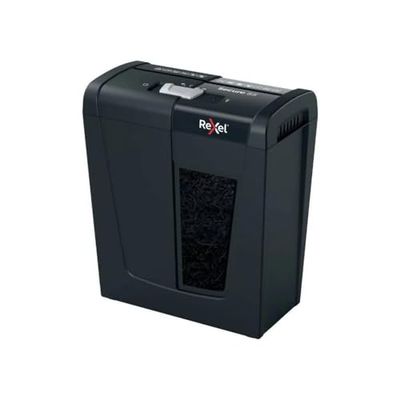 Rexel Secure S5 Destructora de Papel en Tiras, 6-5 (70-80 grs.) Hojas, P2, Papelera Extraíble de 10 L, Silenciosa y Compacta, 2020121