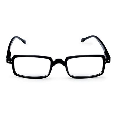 Contacta, Regular, Occhiali da Lettura per Uomo e Donna, Pratici per Ogni Viso, Montatura Rettangolare e Aste Flex, Confezione con Astuccio Portaocchiali, 21g