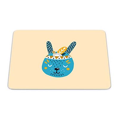 Bonamaison, Rectangle Pop Art Digital Printed Mouse Pad, Non-Slip Base, for Office and Home, Size: 22 x 18 cm