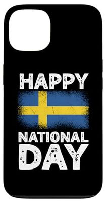 Happy National Day Sweden Flag Celebration Case for iPhone 13