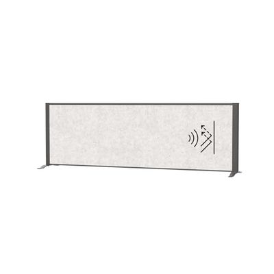 MAUL MAULconnecto - Separador acústico de Mesa (160 x 50 cm, para Escritorio, aparador, Separador de Habitaciones con pies, Fieltro acústico (4000 g/m²) como protección Visual y Aislamiento acústico