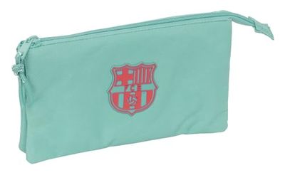 Safta F.C.Barcelona Etui voor meisjes, ideaal voor schoolleeftijd, comfortabel en veelzijdig, kwaliteit en duurzaamheid, 22 x 3 x 12 cm, watergroen, Water Groen, Standaard, casual