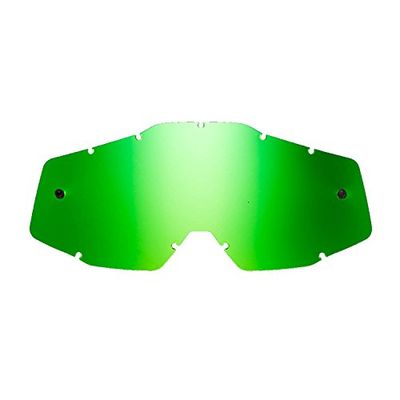 SeeClee,SE-41S256-HZ,Green mirrored replacement lens compatible for 100% Racecraft/Strata/Accuri/Mercury goggles/goggles