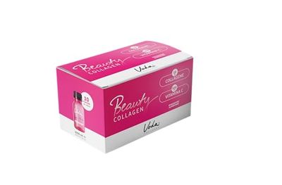 Voda COLLAGEN - BEAUTY, Shot Funzionale al Gusto di Melagrana e Mela, Integratore con Collagene, Vitamina C, Vitamina B6 e Colina, Box 10 Pezzi x 100 ml
