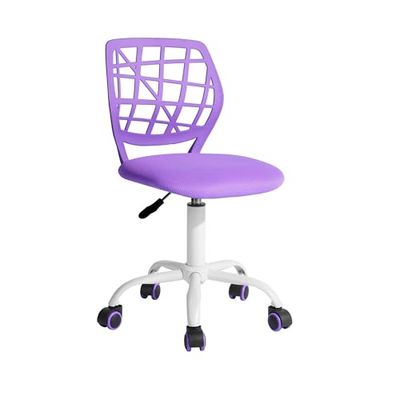 FurnitureR 1 Chaise pivotante de Salle à Manger - Chaise rembourrée et pivotante - Confortable - avec roulettes et Dossier - pour Salle à Manger, Salon - Violet