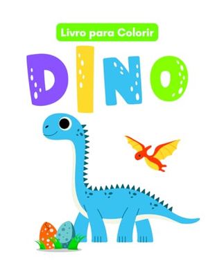 Livro dos Dinossauros para Colorir - 20 Desenhos Para Colorir