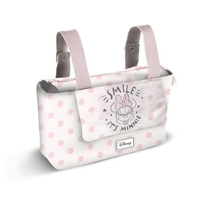 Disney Minnie Mouse Dear-Sac Organisateur de Poussette Bébé Hamper Mommy, Saumon, 39 x 24 cm, Capacité 10 L