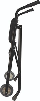 Identités, Rollator 2 roues Classic acier, Sécurise la Mobilité des Personnes, Léger, Poids 4,5kg, Robuste, Poids max 136 kg, Pliable Rapidement, Siège Confortable, Freins Intégrés
