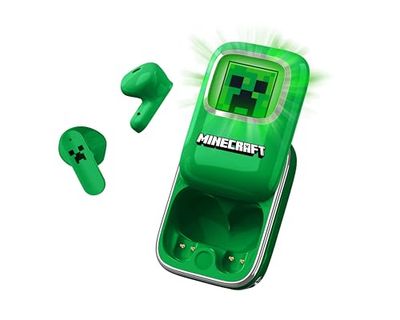 OTL Technologies Minecraft Slide TWS - Auriculares con Funda de Carga