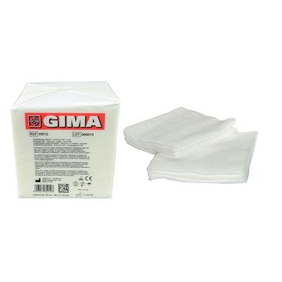 Gima 35012 kompres, vlies, 4-laags, 10 x 10 cm, 1000 stuks