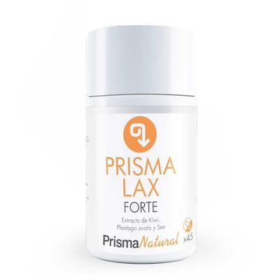 Prisma Natural - Prismalax Forte - Laxante natural - 45 cápsulas de 725mg. Complemento alimenticio. Digestión y transito intestinal. Extracto de kiwi, plantago ovata y sen.