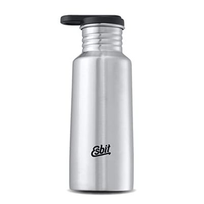 Esbit DB550PC-S, Borraccia Pictor/Acciaio Inox/Senza BPA/Argento e Blu/ 0,75L e più/Acqua, Scuola, Bici, Sport, Yoga