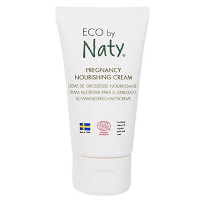 Eco by Naty, Pregnancy Nourishing Cream, 100% Plant-Derived Ingredients with 0% Perfume, Hypoallergenic and Dermatologically Tested, 50 ml Tube