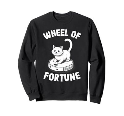Wheel Of Fortune Robot Vacuum Cleaner Funny Cat Sweatshirt