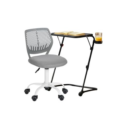 FurnitureR Ensemble Table et Chaise pour Enfant de 3 à 12 Ans, 1 Table de Travail avec 1 Chaise pivotante, Meubles pour Chambre d'enfant, Chambre d'enfant
