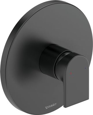 Duravit Tulum - Grifo mezclador monomando para ducha (cerámica), color negro mate