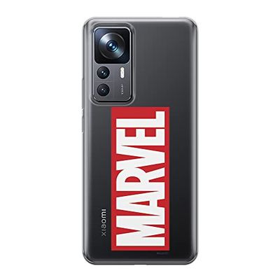 ERT GROUP mobiltelefonfodral för Xiaomi 12T/12T pro/K50 Ultra originalt och officiellt licensierat Marvel mönster 007 optimalt anpassad till formen på mobiltelefonen, gedeeltelijk transparant