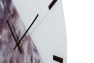 RELOJ PARED METAL BLANCO 40x4,5X40 CM