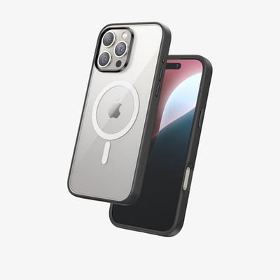 FLOLAB Surtect Tri-Fusion Magnetisch voor iPhone 16 Pro Max Hoesje Beschermend Slank Ontwerp Magsafe Compatibel Militaire Grade - Zwart Helder