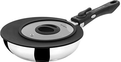 Brunner 0804034N Padella in Acciaio Inossidabile, Academy Pan Diámetro 22 Cm, Adatta per Gas
