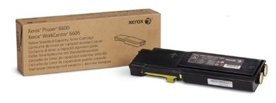 Xerox äkta Phaser 6600/Workcenter 6605 gul tonerkassett med hög kapacitet (6 000 sidor) - 106R02231
