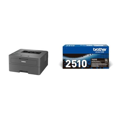 Brother HLL2400DWE Stampante Laser B/N, 30 ppm TN2510 Toner originale, fino a 1200 pagine