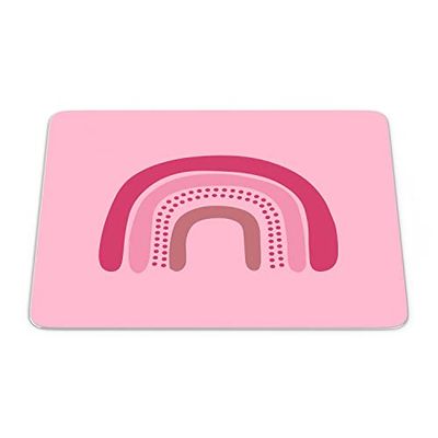 Bonamaison, Muismat, rechthoekig, digitaal bedrukt, antislip onderkant, voor kantoor en thuis, afmetingen: 22 x 18 cm