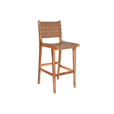 DKD Home Decor Taburete Beige Natural Teca 45 x 57 x 110 cm