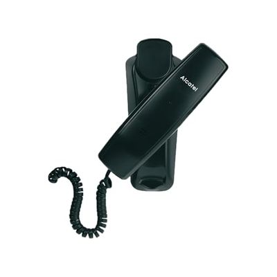 ALCATEL Temporis 10 PRO - Téléphone Fixe Filaire Professionnel - Monobloc - Indicateur Lumineux Pour Appel Entrant - Touche Rappel - Fixation Murale - Noir