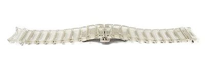 System-S Bracelet 20mm en PC pour Samsung Galaxy Watch 5 4 Smartwatch Blanc Pailleté, Blanc pailleté transparent, Eine Grösse