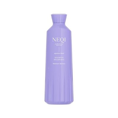 NEQI MOISTURE MYSTERY Shampoing 330ml – Soin Hydratant avec Extrait d’Algues, Sans Sulfates, Vegan, Pour Tous Types de Cheveux, Nettoyage Doux, Fabriqué en Italie