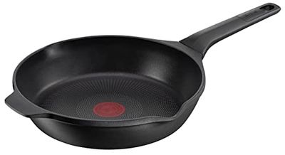 Tefal Aroma On gegoten aluminium pan, 28 cm, titanium coating, anti-aanbaklaag en thermosport, geschikt voor alle warmtebronnen, dikke bodem, geschikt voor inductie