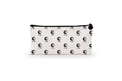 Bonamaison Imprimé Numériquement Pochette à Crayon en Toile avec Fermeture à Glissière, Trousse, Boîtier Crayon, Sac à Stylo pour Enfants, Garçons, Filles, Unisexe, 1 Pièce, Taille: 21x12 Cm