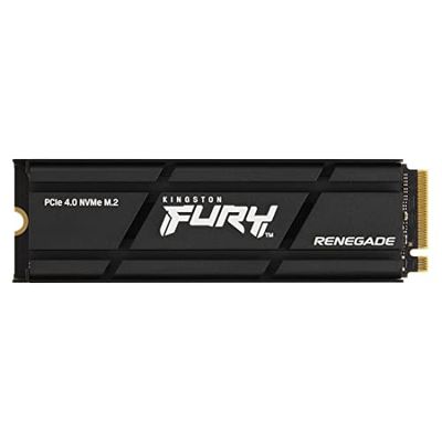 Kingston FURY Renegade 2000G PCIe 4.0 NVMe SSD W/Radiateur de dissipation thermique - Pour les gamers, les passionnés des PC et les utilisateurs avancés - SFYRDK/2000G