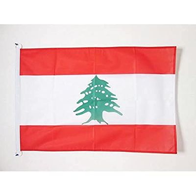 AZ FLAG Bandiera Libano 150x90cm - Bandiera LIBANESE 90 x 150 cm Speciale Esterno