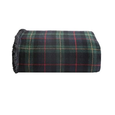 Eddie Bauer - Sprei deken, super zacht omkeerbaar katoen flanel sherpa beddengoed, ideale kerst & witte olifant geschenken, gezellige geruite woondecoratie (dennentartan, gooien)..