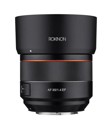 Rokinon 85mm F1.4 AF-lens voor Canon EF-vatting, Zwart (IO85AF-C)