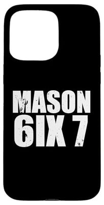 Mason 67 Meme Slang Viral Trend Tee Case for iPhone 15 Pro Max