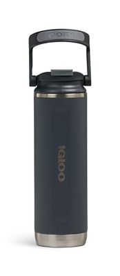 IGLOO Tumbler 16, butelka na napoje ze stali nierdzewnej, antracyt, zabezpieczona przed wyciekiem, 0,45 l
