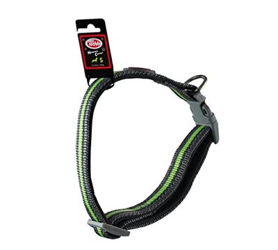 CO-NEO-REFGRAY-S verstelbare nylon kraag met neopreen voering maat S - 1,5 cm (25 cm-40 cm), reflecterend grijs, CO-NEO-REFGRAY-S