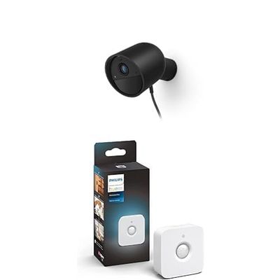 Hue Security Camera Wired Black + motion