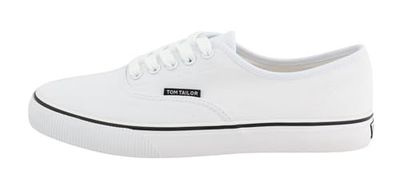 TOM TAILOR Men's 7480540001 Sneaker, White, 8 UK
