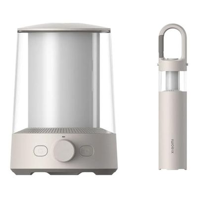 Xiaomi Lanterna da campeggio multifunzione con doppia luce separabile, regolazione estrema della luce NiteCore, controllo intelligente Bluetooth, grado di resistenza alla polvere e all'acqua IP54 e