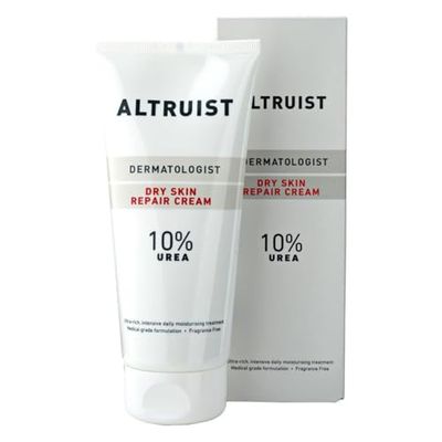 ALTRUIST. Dermatologist Dry Skin Repair Cream 10% Urea - Crema hidratante de grado médico con glicerina y urea del Dr. Andrew Birnie, apta para pieles sensibles - 200ml