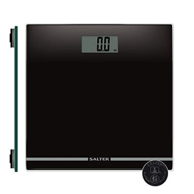 Salter 9205 BK3R Large Display Glass Electronic Bathroom Scale - Eén maat,Zwart