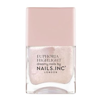 Nails Inc - MAGIC DOES EXIST EUPHORIA Vernis à Ongles Highlight - Teinte rose scintillante - Finition iridescente et nacrée - Vegan, Longue Tenue & Cruelty Free - Manucure parfaite, Nail Art tendance