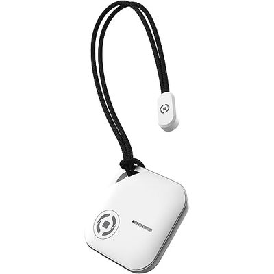 Celly Smartfinder White, Trova Ogetti GPS Compatibile con IOS, GPS Auto Localizzatore con App Dov'è, Mini GPS Tracker per Auto, Chiavi, Zaini